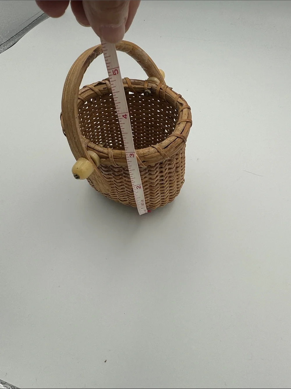 miniature handcrafted Nantucket Lightship Basket